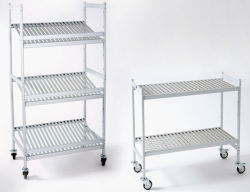 aluminium mobile shelving